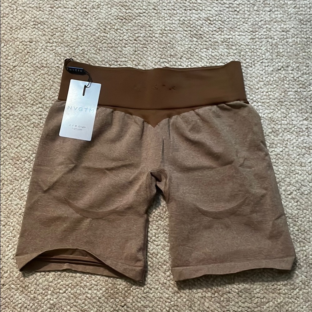 NVGTN Mocha Knockout Shorts. 
NWT. 
NEVER WORN.
